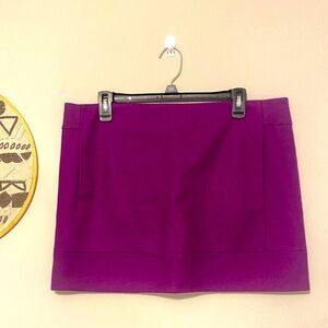 J Crew Plum mini skirt sz 12